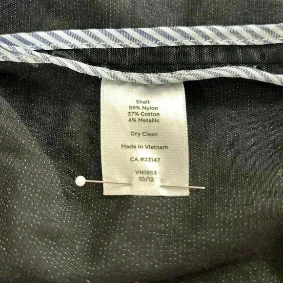 Talbots Black Jacket Zipper & Snaps 2 Zip Pockets Size M - Picture 12 of 15